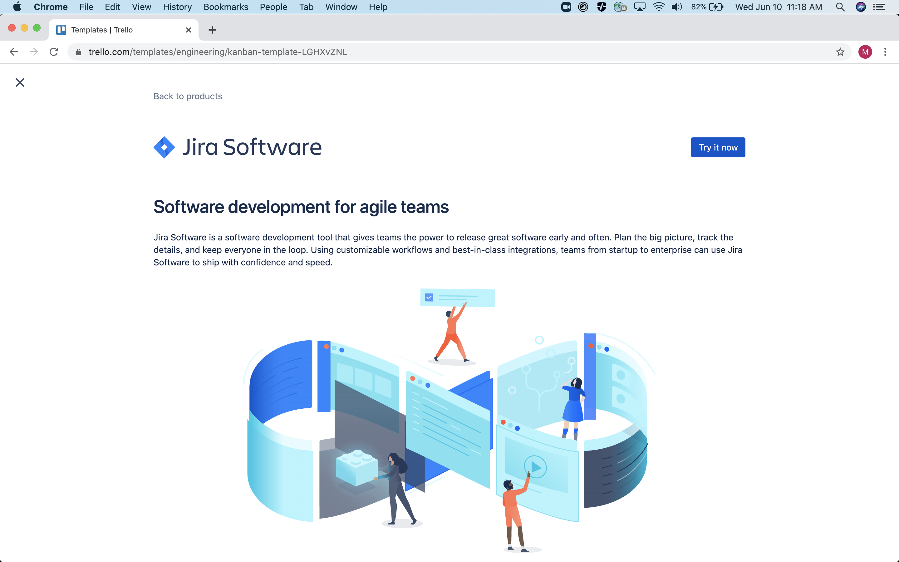 jira software product description screenshot